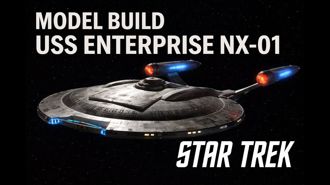Full timelapse of the NX-01 Enterprise (1:2500 Scale)