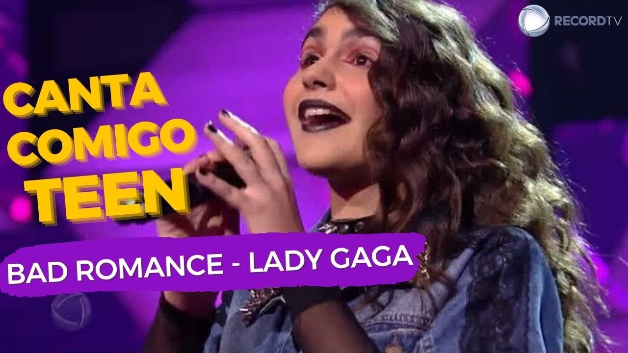 Ciça Moreira / Bad Romance versão Rock (Lady Gaga ) no palco do Canta Comigo Teen