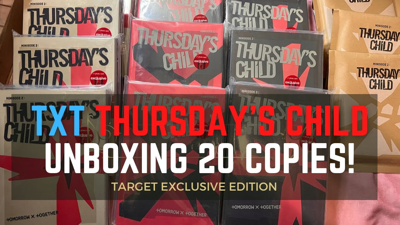 Unboxing 20 copies of TXT Thursday’s Child | Why Did They Do Soobin Like That??? *Target Vlog*
