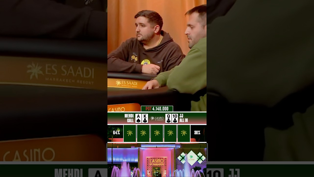🥵JJ va ALLIN en WSOPc MARRAKECH y le pagan.. 