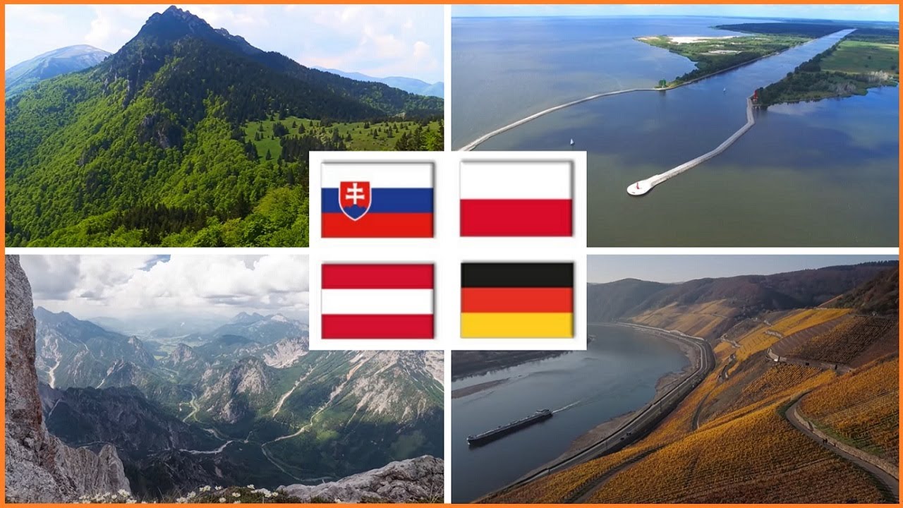 SOUSEDNÍ STÁTY ČR / HISTORICKÉ HRANICE ČR - dokument  / Slovensko, Polsko, Rakousko, Německo