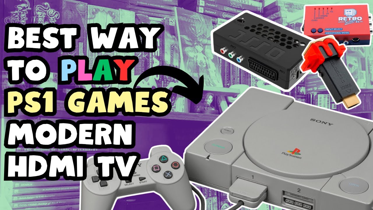 BEST WAY to play Playstation 1 PS1 games on modern TV using Retroscaler2x OSSC mClassic