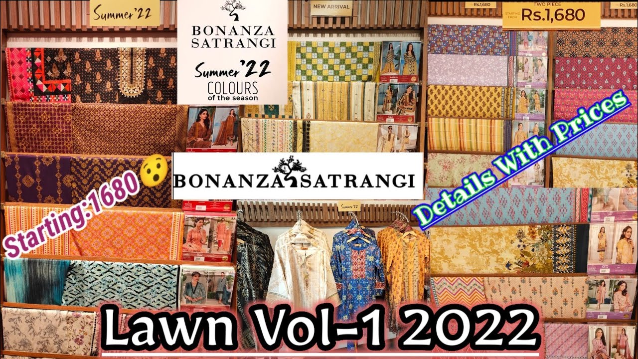 Bonanza satrangi new summer lawn collection 2022 | Bonanza Lawn Vol-1 2022 |Bonanza summer '22'