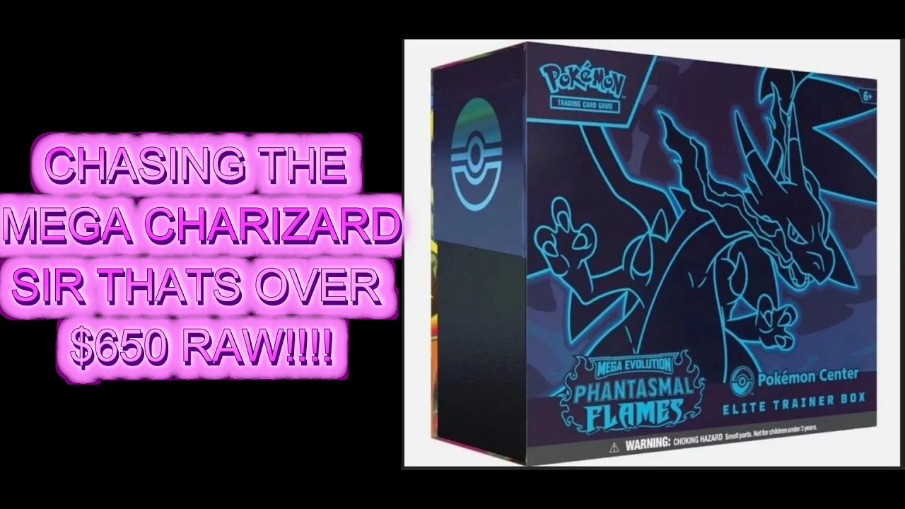 !PHANTASMAL FLAMES POKEMON CENTER ELITE TRAINER BOX! TRYING TO PULL THE MEGA CHARIZARD X EX SIR!