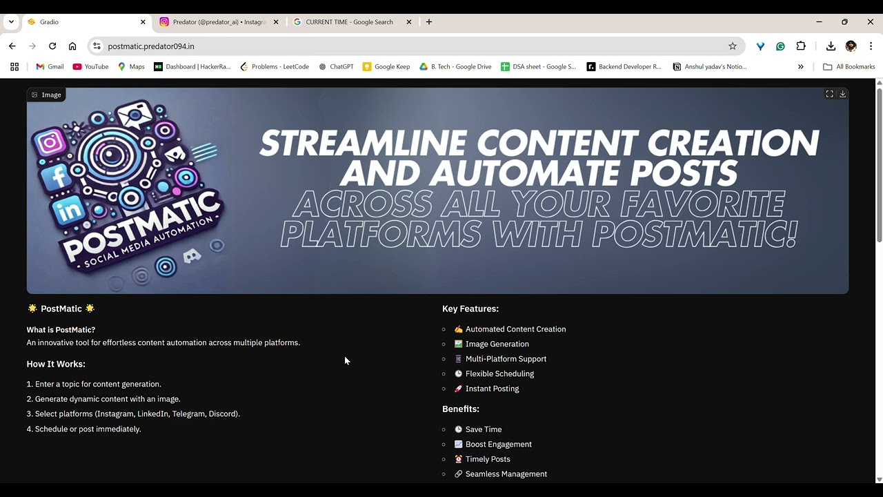Postmatic Demo video