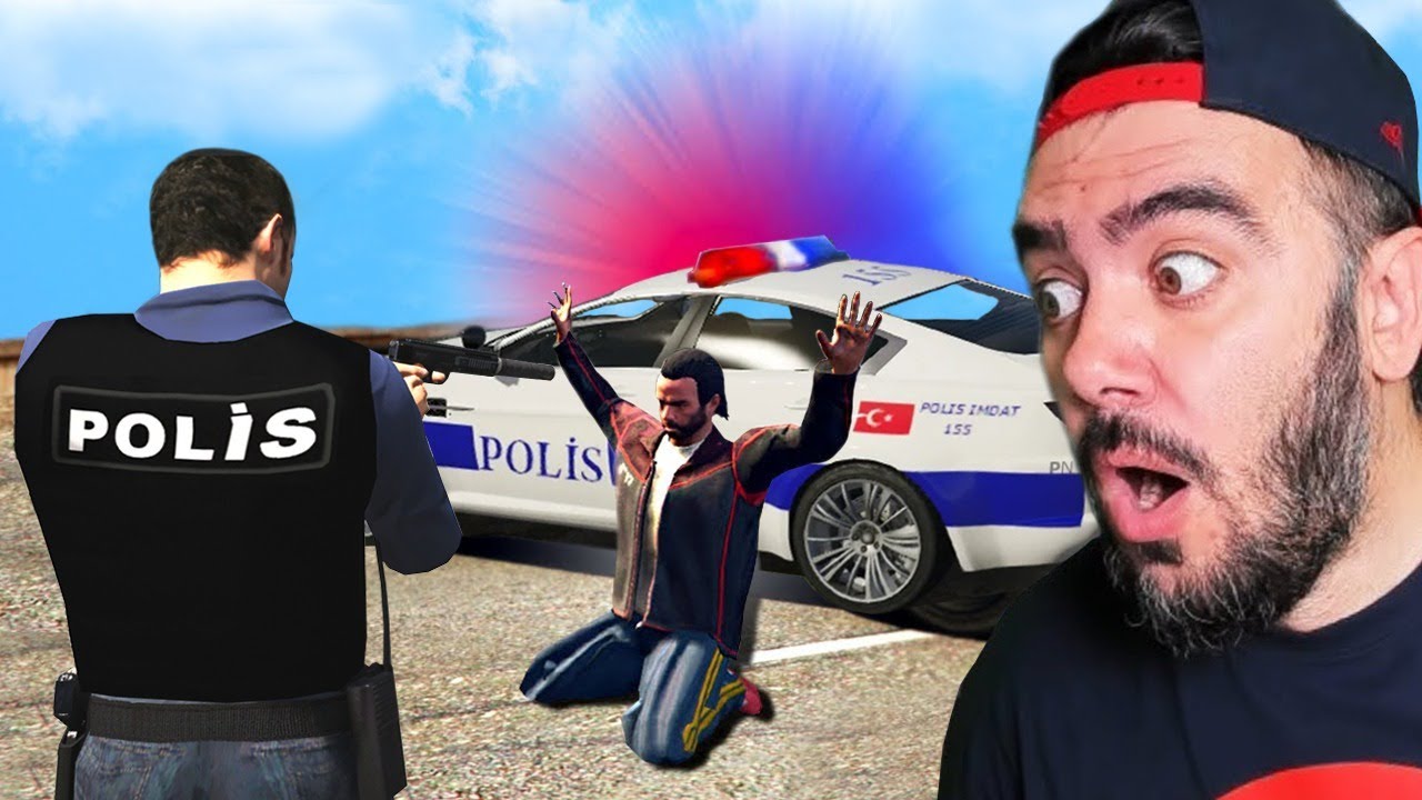 1 GÜNLÜGÜNE POLIS OLDUM BAKIN NE OLDU - GTA 5 MODS