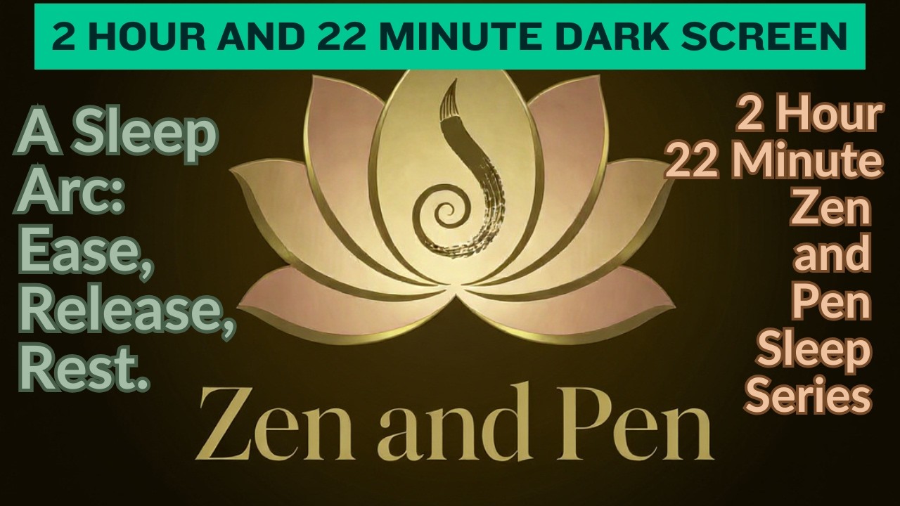 2 Hour and 22-Minute Sleep Arc: Ease, Release, Rest — Dark Screen Edition (1080p Sleep Video)
