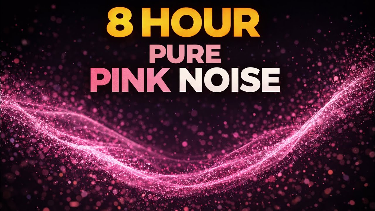 8 Hours of Pink Noise for Sleep, Focus & Relaxation (Black Screen)
