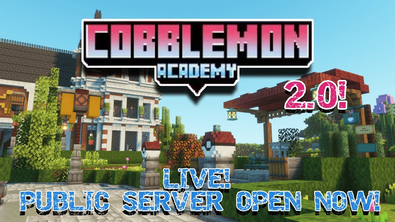 Cobblemon Academy 2.0 Modded Minecraft! Today We Build (Horizontal)