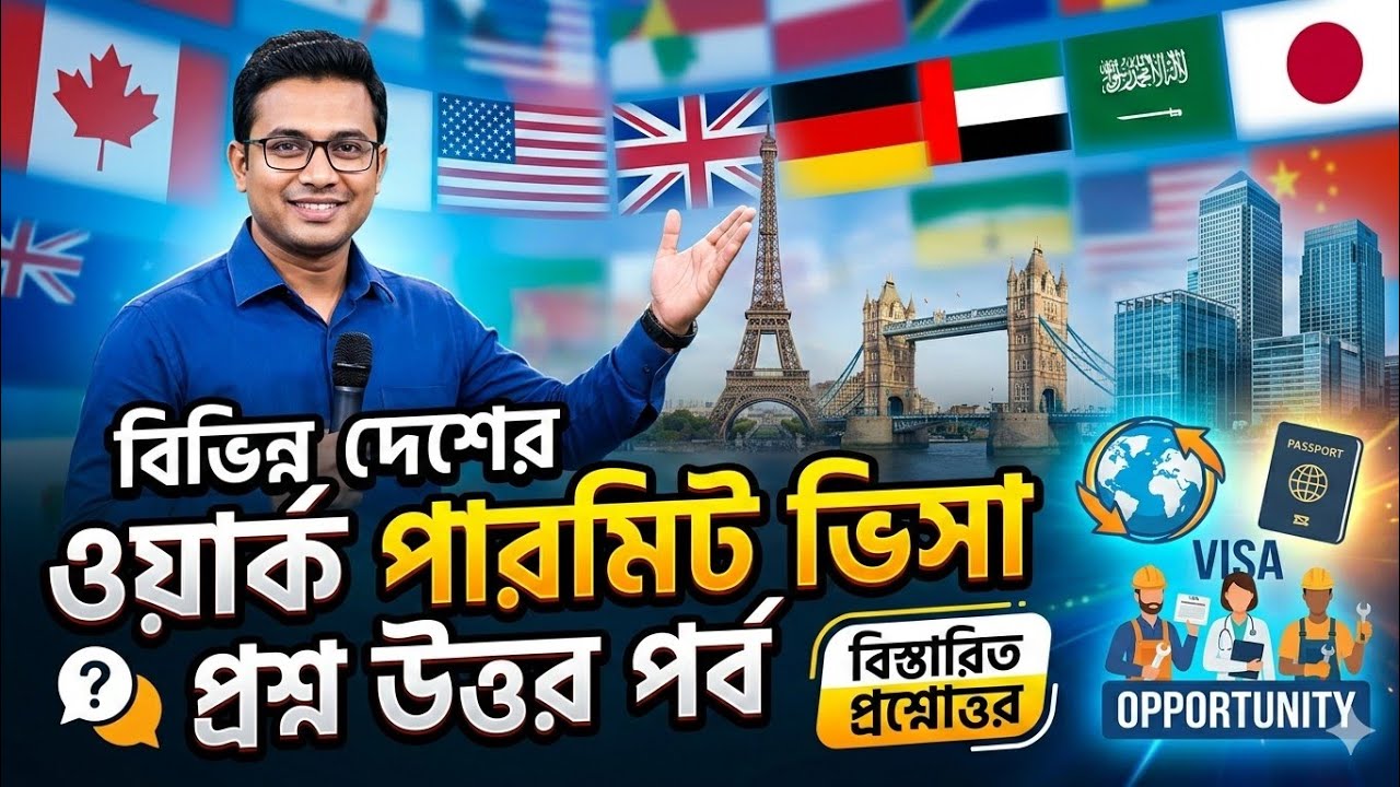 অস্ট্রেলিয়া - ইউরোপ - তুরস্ক - দেশের কাজের ভিসা | প্রশ্ন উত্তর পর্ব