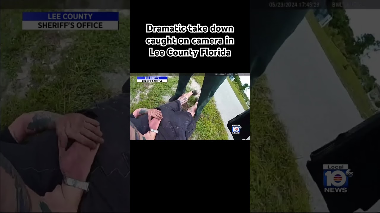 Dramatic take down caught on camera in Lee County Florida
