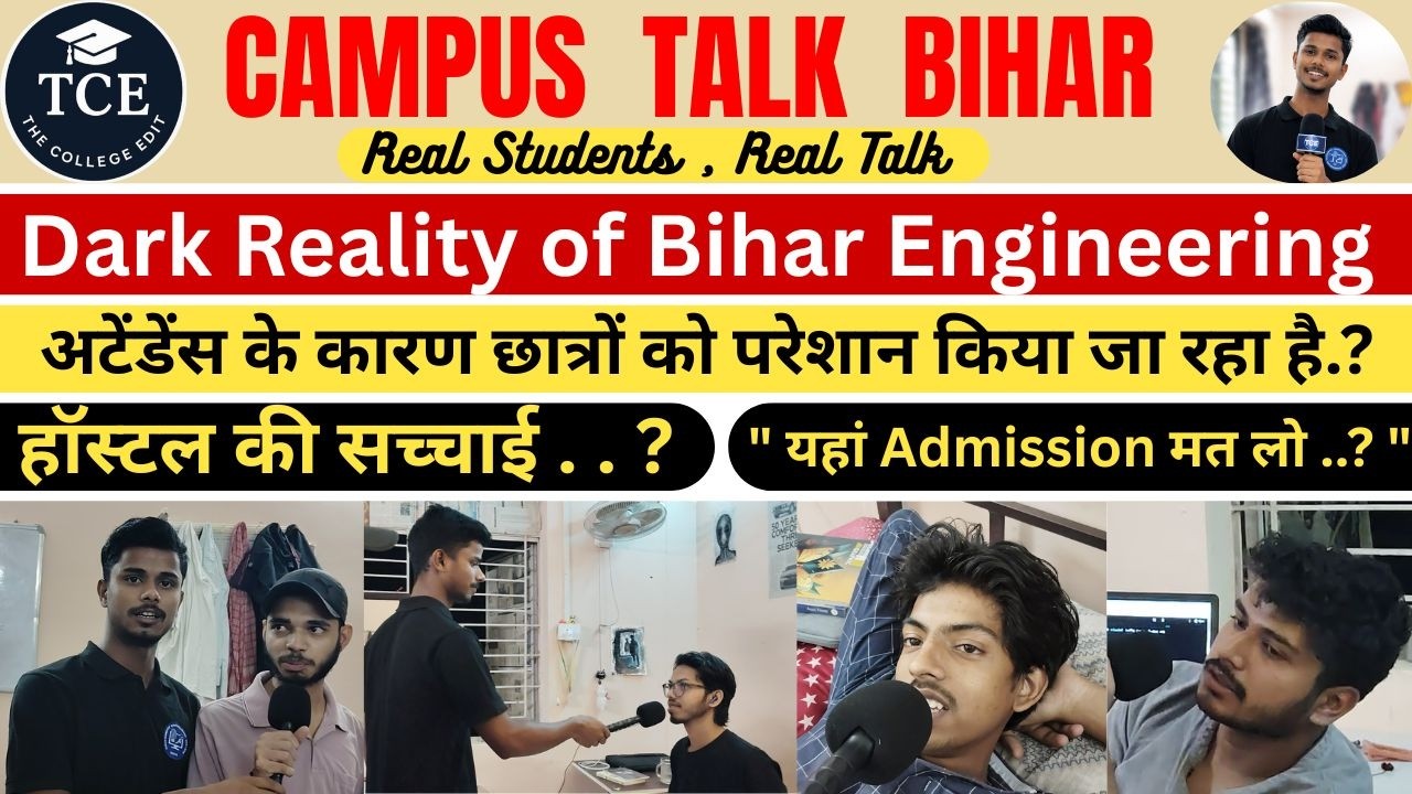 Bihar Engineering Hostel Reality 😳 | Students Facing Attendance Pressure | Campus Talk Bihar Ep 1