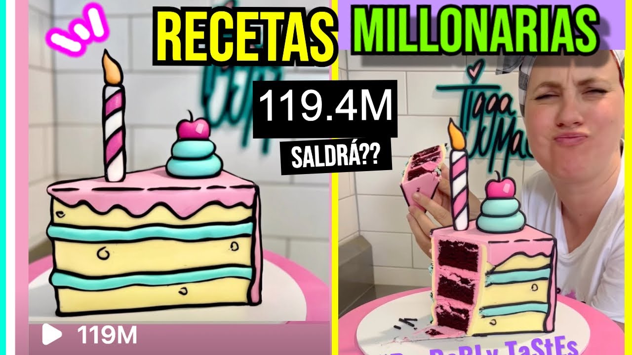 119 MILLONES de vistas PASTEL CÓMIC: RECETAS MILLONARIAS a PRUEBA ⚠️ Caro Trippar