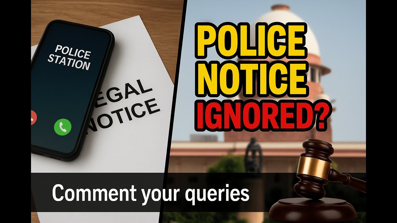 Police Notice Under Section 35 BNSS | Arrest Without Warning?