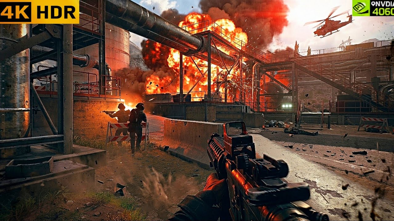 Chaos in a Industrial Complex | Ultra Realistic Graphics ✨| #4kgameplay #battlefield #battlefield6 