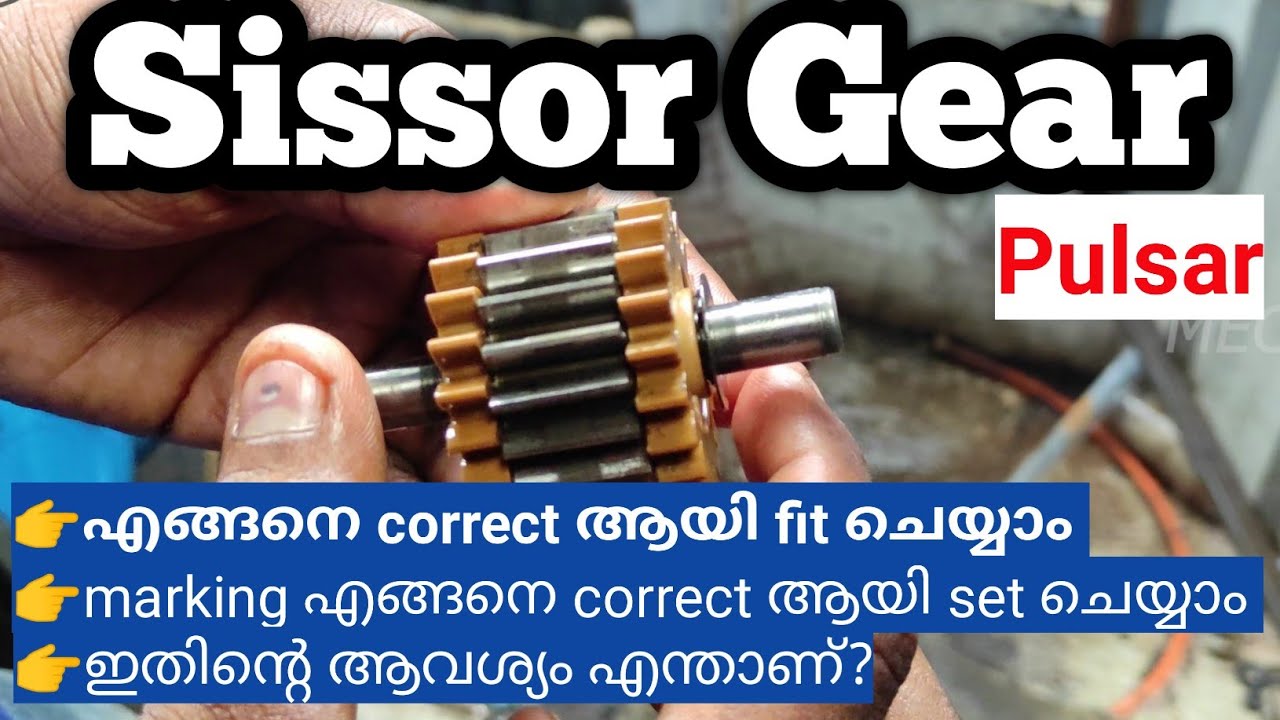 Bajaj Pulsar Sissor Gear Fitting|Full Tutorial|Malayalam