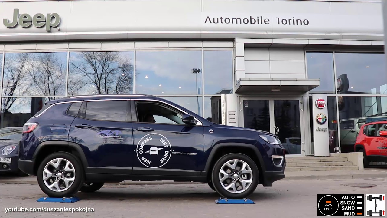 New Jeep Compass 1.4 MultiAir Active Drive - 4x4 test on rollers