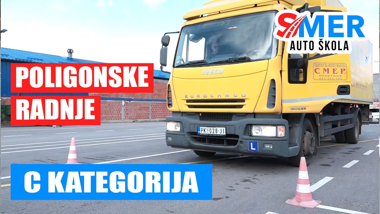 Auto &scaron;kola SMER - C kategorija - Poligon