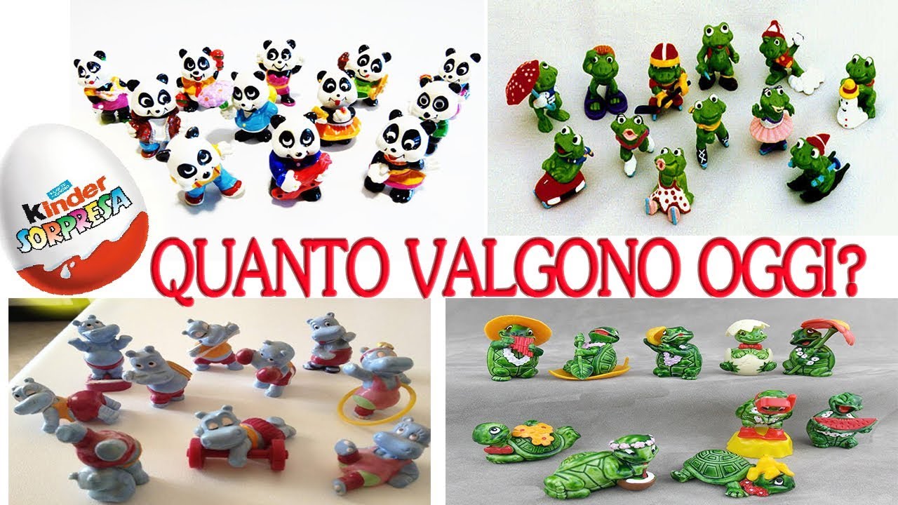 Quanto valgono oggi le Sorprese Kinder anni 90'?