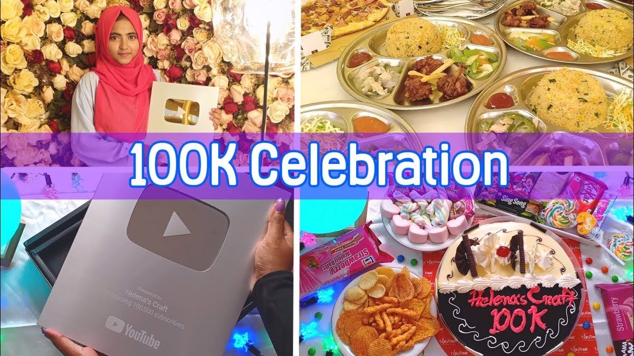 Helena's Craft 100K Celebration & Face Reveal || Unboxing My Silver Play Button