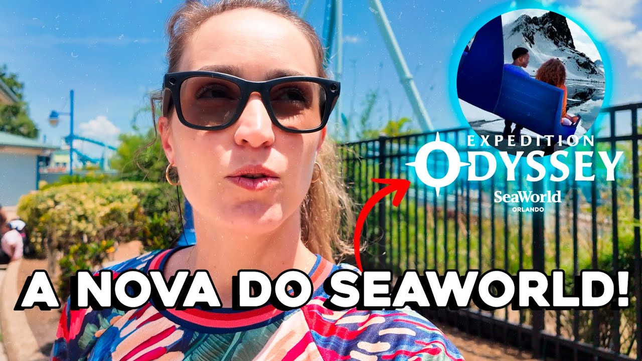 A mais nova atração do SeaWorld: Testei a Expedition Odyssey