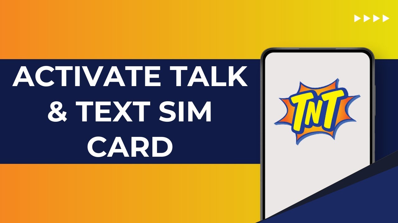 How To Activate A (TNT )Talk & Text SIM Card In 2024