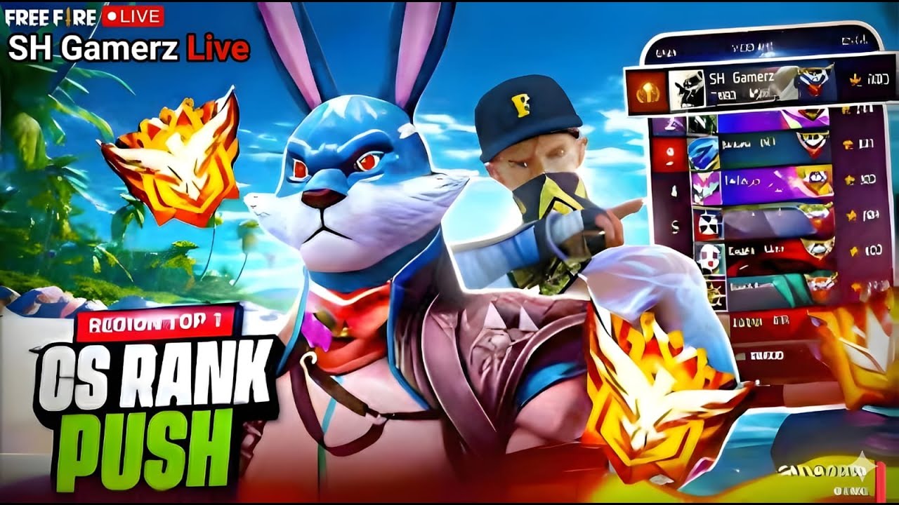 ROAD TO GRANDMASTER TOP 1 ☠️🗿 | Non-Stop Rank Push | Free Fire Live #fflive #shortfeed #shgamerz