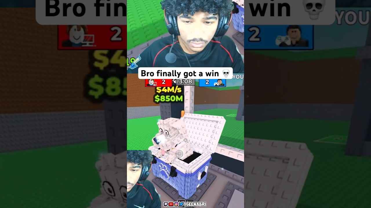 This Is Bros Very First Win😭