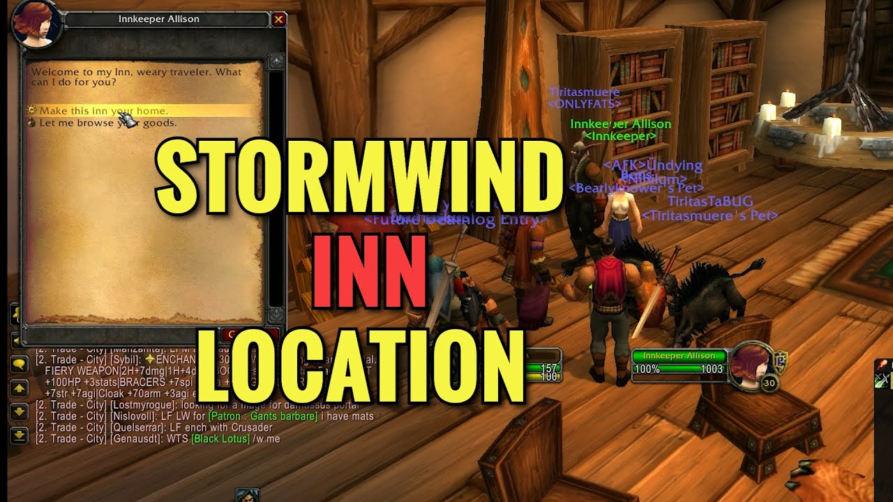 Stormwind Inn Location (WoW Classic)