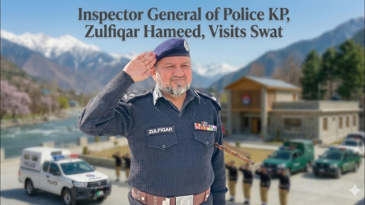Полиция IGP Хайбер-Пахтунхвы Зульфикар Хамид посещает Малаканд.