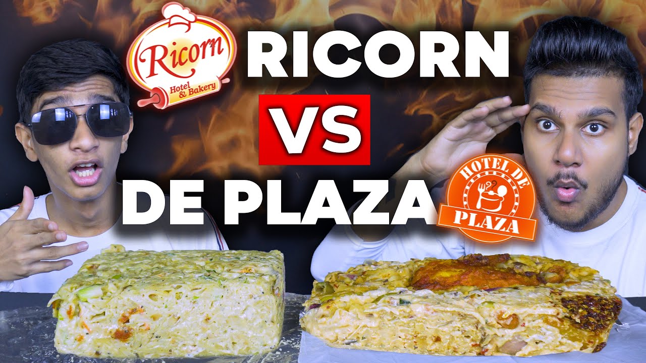 RICORN VS HOTEL DE PLAZA | CHICKEN CHEESE KOTTU | SRI LANKAN FOOD | ASMR REVIEW | Magu ASMR