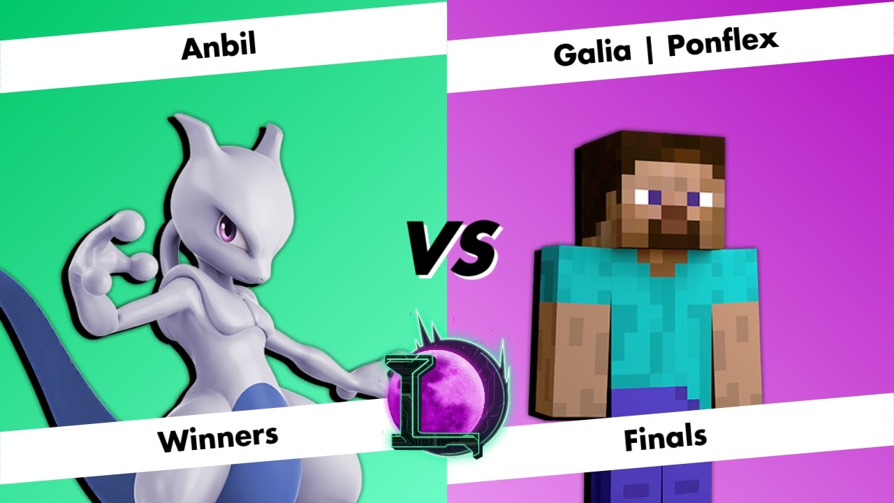 [Lunacity 34] Winners Finals - Anbil (Mewtwo) vs Galia | Ponflex (Steve) - SSBU