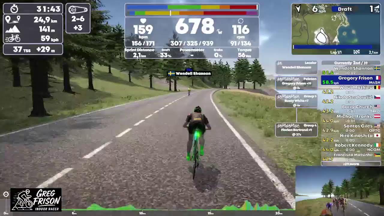 TrainingPeaks Virtual - Carrer mode - Local tour stage 2