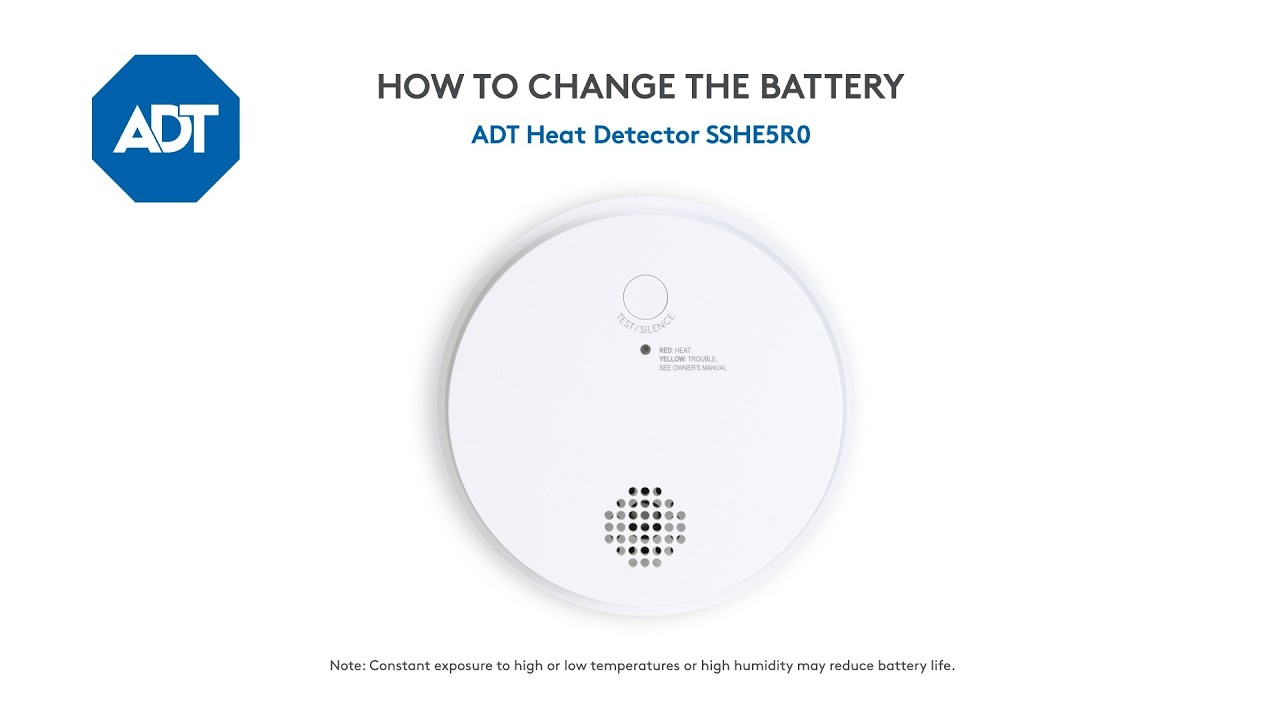 Changing the battery in your ADT Heat Detector SSHE5R0