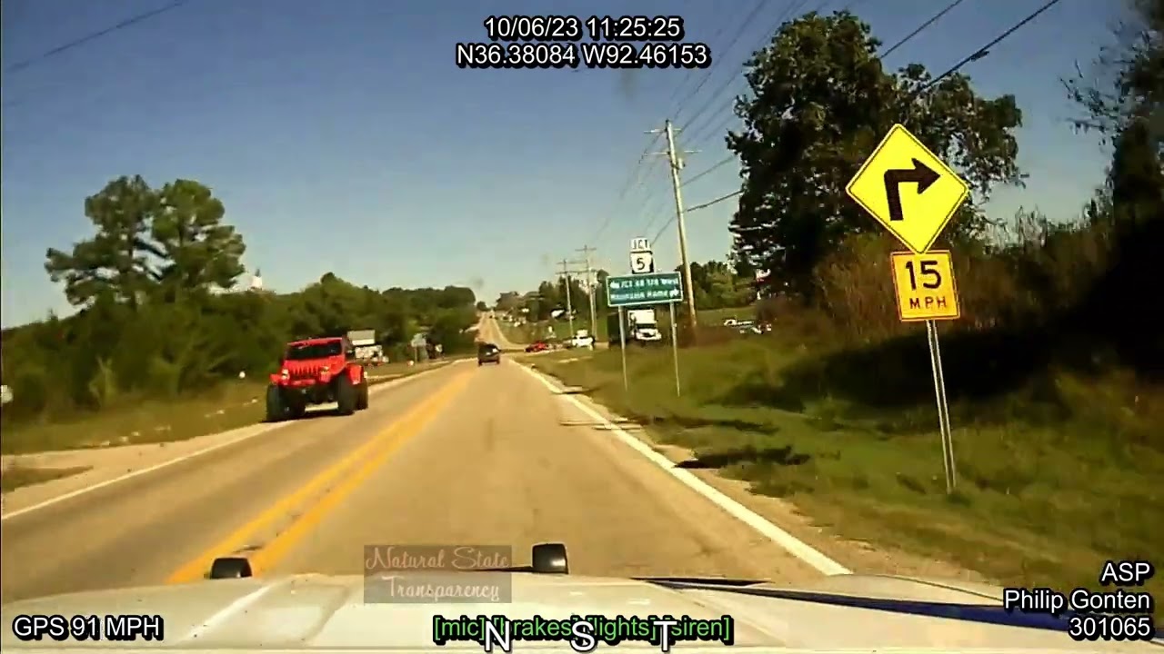 Pursuit Stolen Vehicle to Missouri Baxter Co Arkansas State Police Troop I, Traffic Series Ep. 590