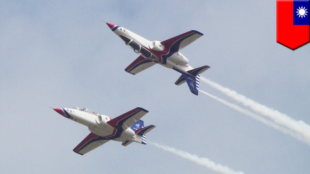 Military plane crash in Taiwan Airforce AT-3 training jet