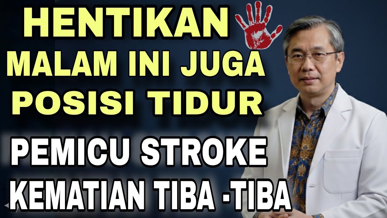 Lansia Wajib Tahu! 7 Posisi Tidur Ini Picu Stroke Saat Malam Hari