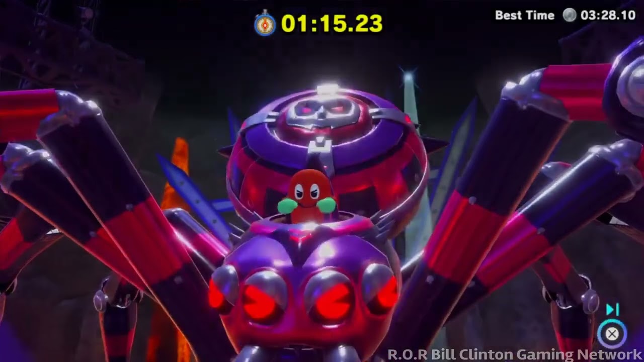 Pac-Man World 2 Re-Pac: Volcano Mecha Spider Ex-Hard Boss Fight Gold Medal