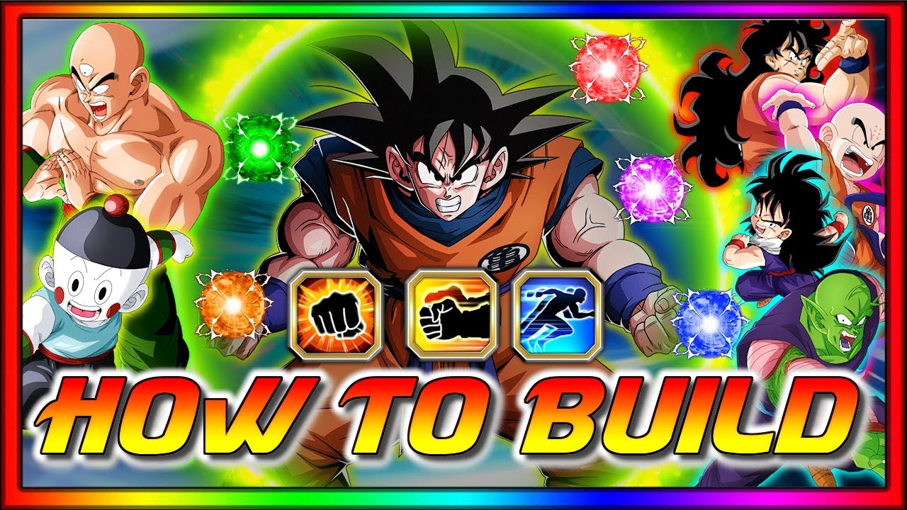 HOW TO BUILD! All F2P Z Fighter Units! Goku, Yamcha, Krillin, Tien, Chiaotzu, Piccolo & Kid Gohan