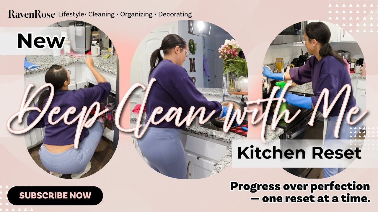Kitchen Deep Clean ✨ | Cabinets, Drawers & Tupperware OrganizationI💖Cleaning