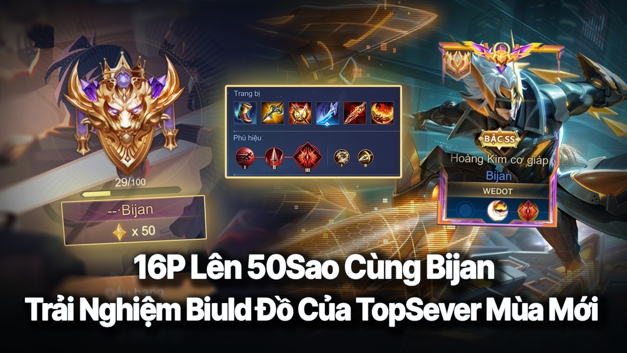 16P Đánh Bijan Lên 50sao | Trải Nghiệm Build Đồ Mới Của Các TopSever Bijan Vn...