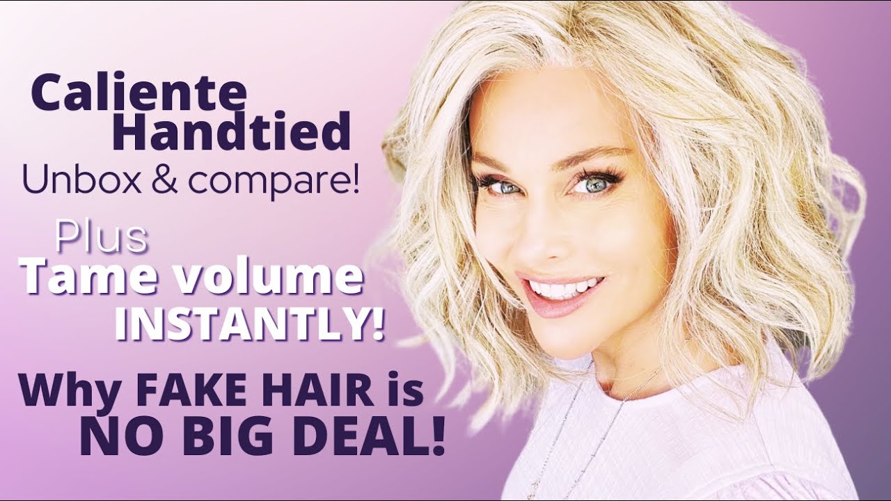 UNBOX Belle Tress CALIENTE HANDTIED Wig! | WHY FAKE HAIR is NO BIG DEAL! | IS this TOO MUCH HAIR?!
