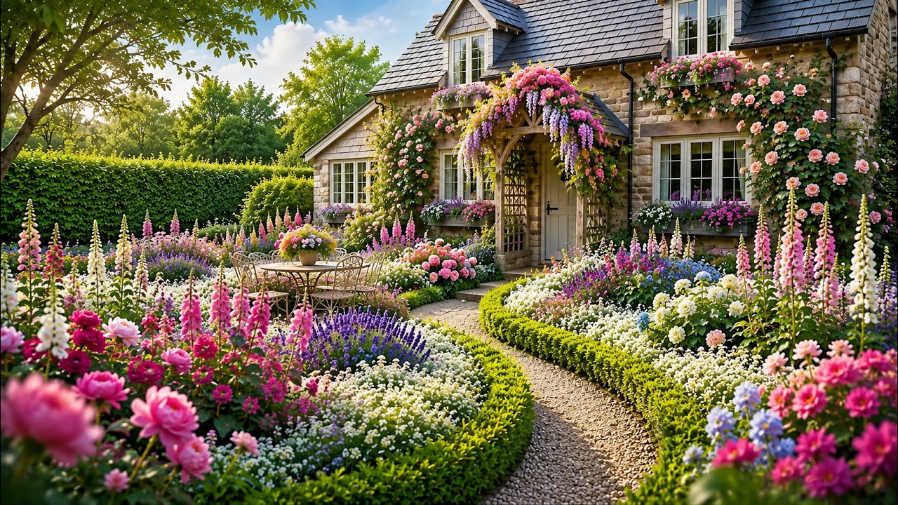The Most Charming Flower Gardens You'll Wish Were Yours 🌸 Relaxing Garden Tour