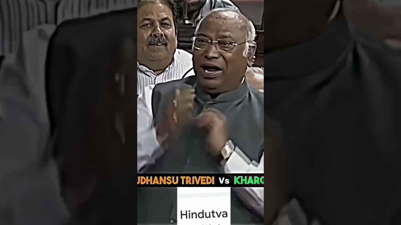 Kharge vs Sudhanshu trivedi 🙂#sanatan #shorts #viral
