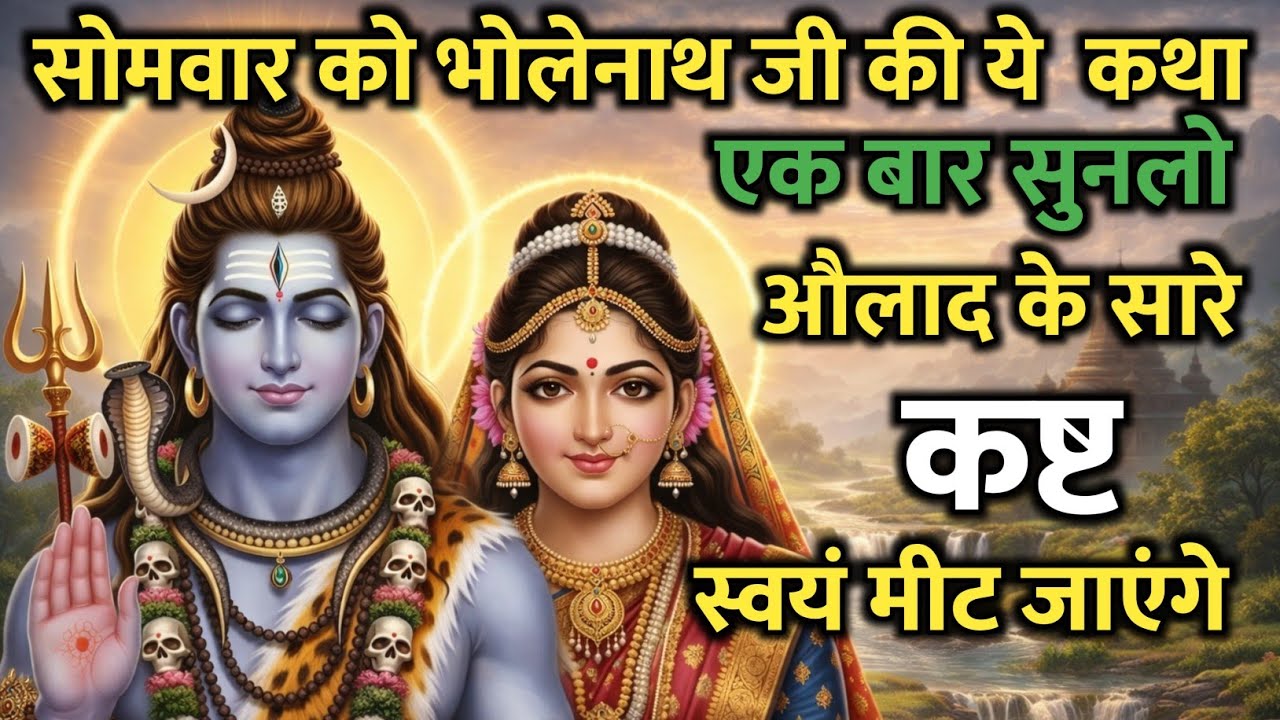 भोलेनाथ की इस कथा ने बदल दी हजारों की किस्मत – संतान प्राप्ति कथा | Somvar Vrat Ki Kath 