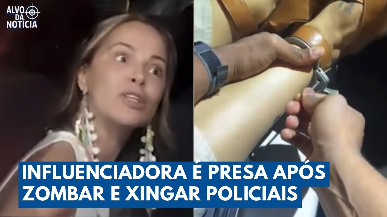 Influenciadora é presa após desacatar policiais em Ribeirão Preto | Alvo da Notícia
