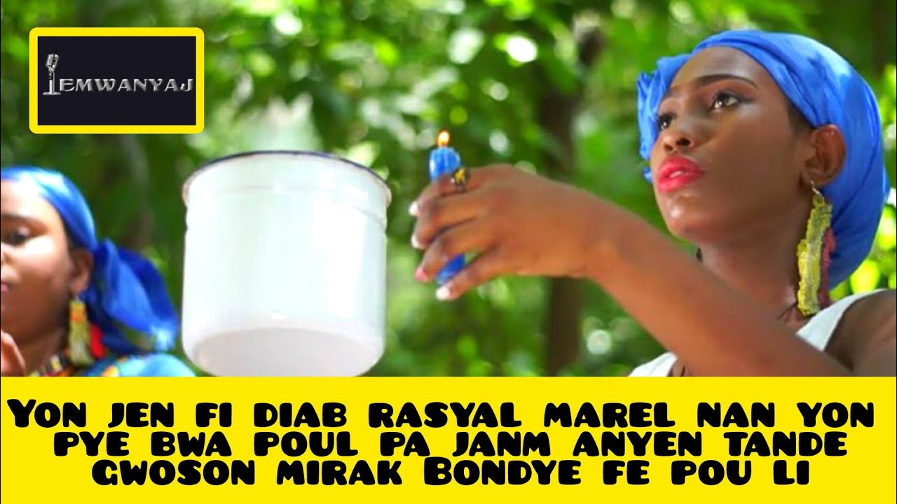 Yon jen fi diab rasyal marel nan yon pye bwa poul pa janm anyen tande gwoson mirak Bondye fe pou li 