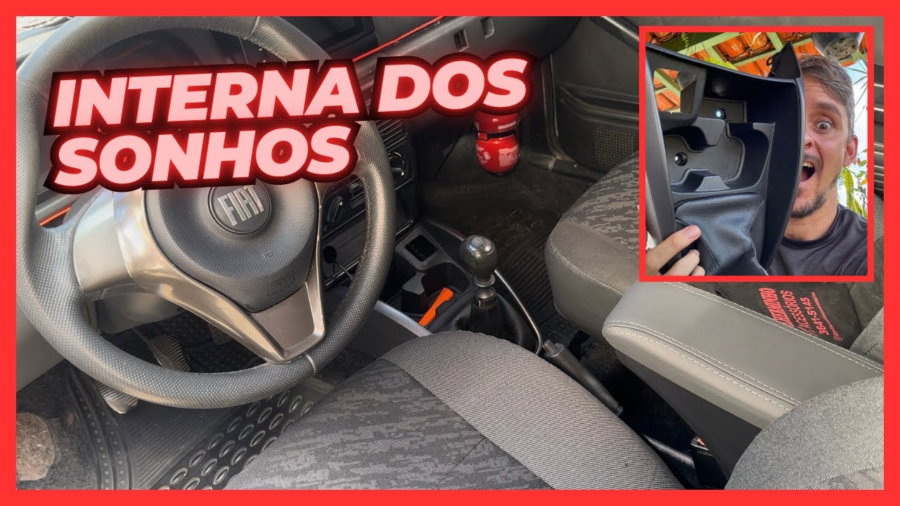 INSTALANDO CONSOLE DO FIAT ARGO + ENCOSTO DE BRAÇO NO UNO