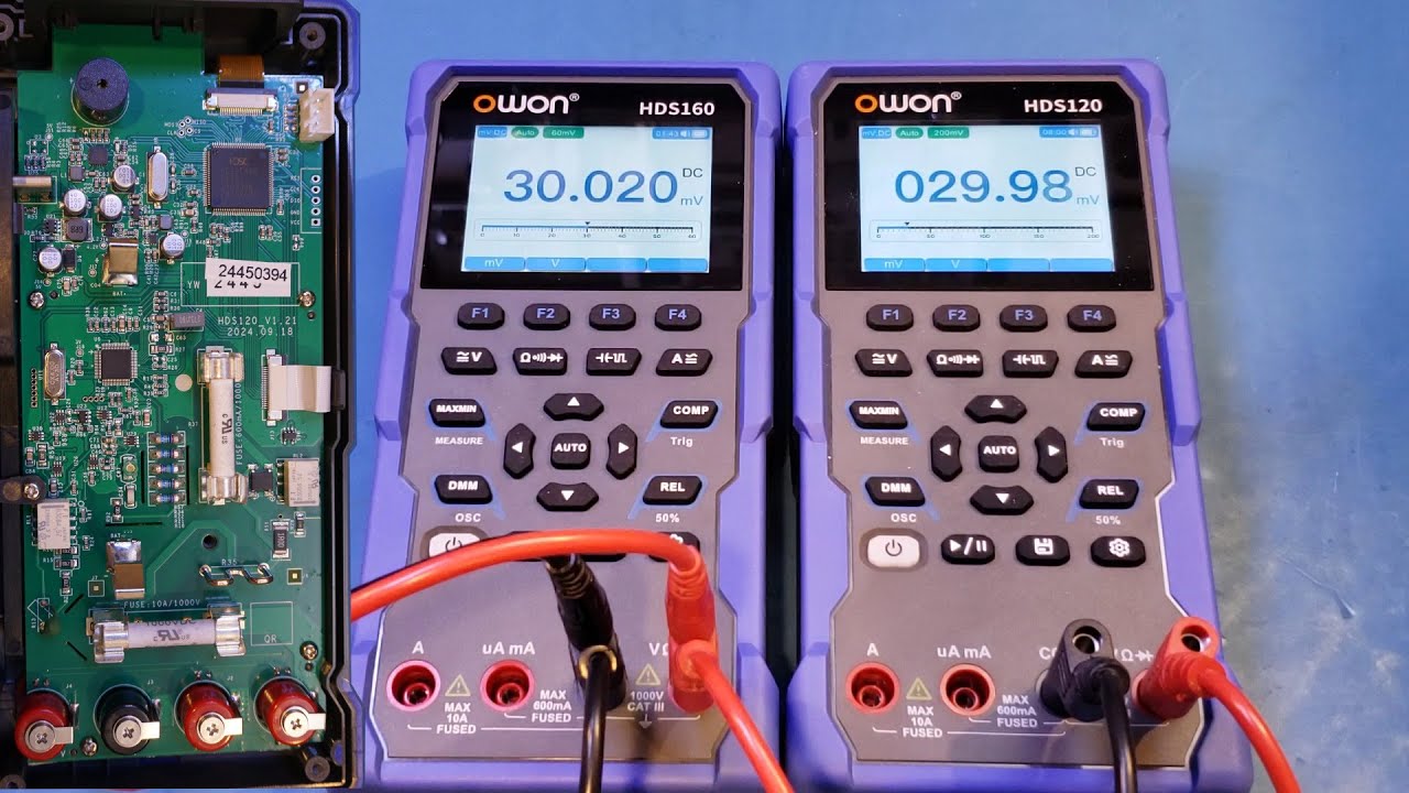 OWON HDS160 DMM/Oscilloscope Review/Teardown, Compared to the HDS120