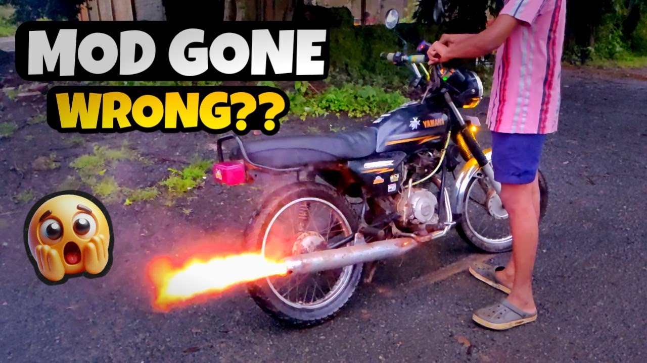 RX 100 Silencer on Yamaha Crux! Insane 4-Stroke Roar Upgrade! 🏍️🔥